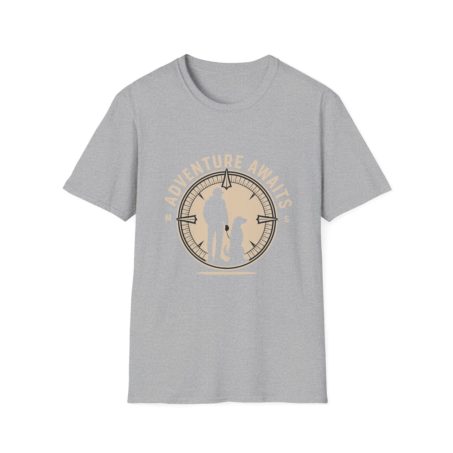 Best-selling T-shirt – My Dog Is My Compass Gift Designed For The Outdoors