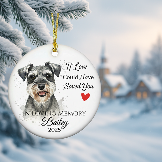 In Loving Memory Dog Ornament – Personalized Pet Tribute