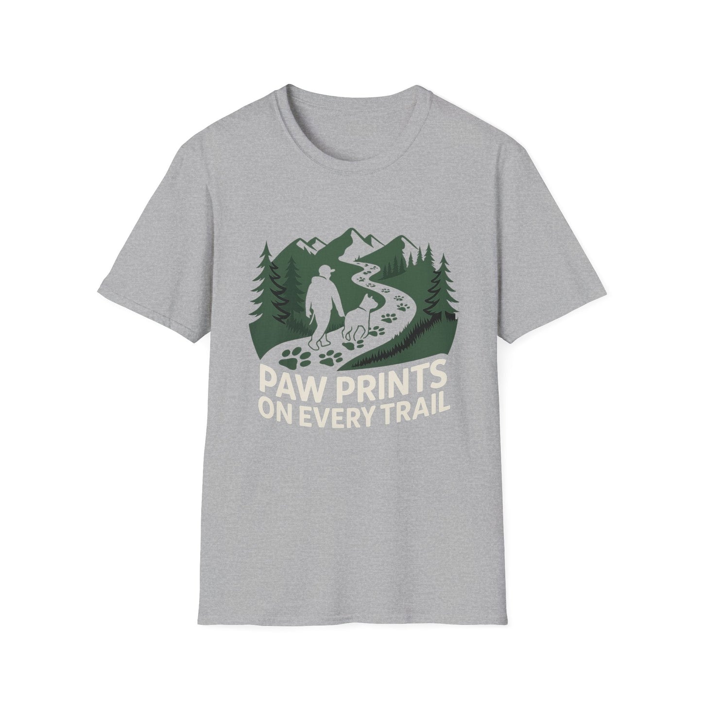 Trail-tested T-shirt – Paw Prints On Every Trail Gift Designed For The Outdoors