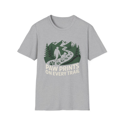 Trail-tested T-shirt – Paw Prints On Every Trail Gift Designed For The Outdoors
