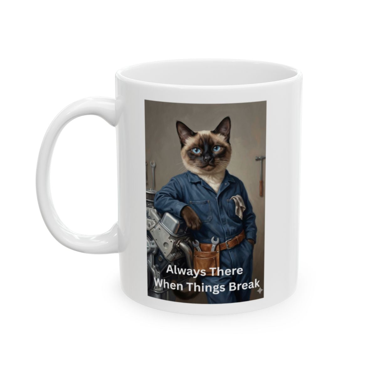 Mechanic Mug – My Valentine Has Four Paws – When Things Fall Apart