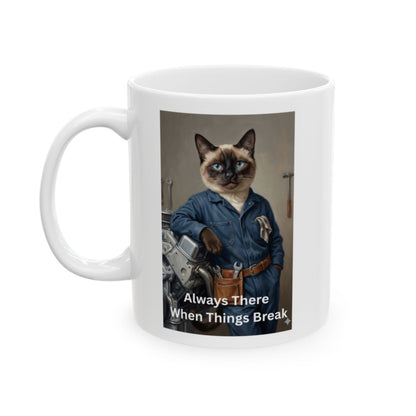 Mechanic Mug – My Valentine Has Four Paws – When Things Fall Apart