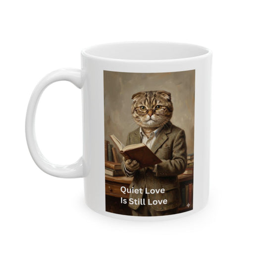 Librarian Mug – My Valentine Has Four Paws – Quietly Faithful