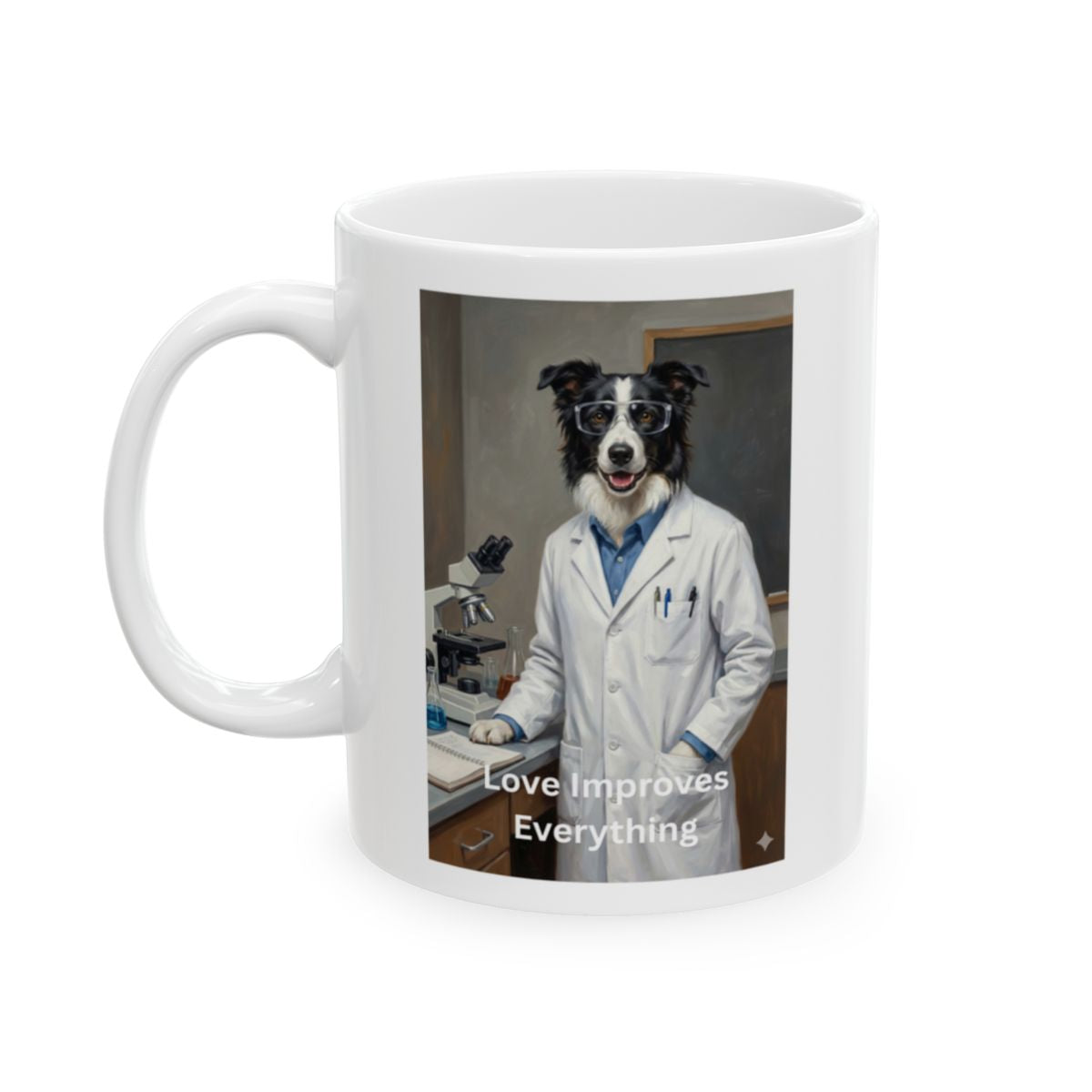 Scientist Mug – My Valentine Has Four Paws – Tested. Proven. True.