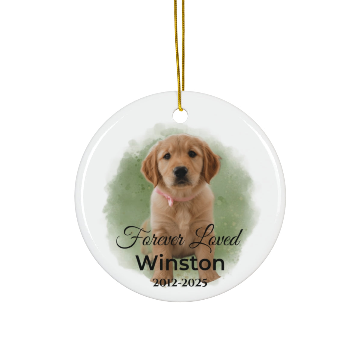 Custom Pet Tribute Ornament
