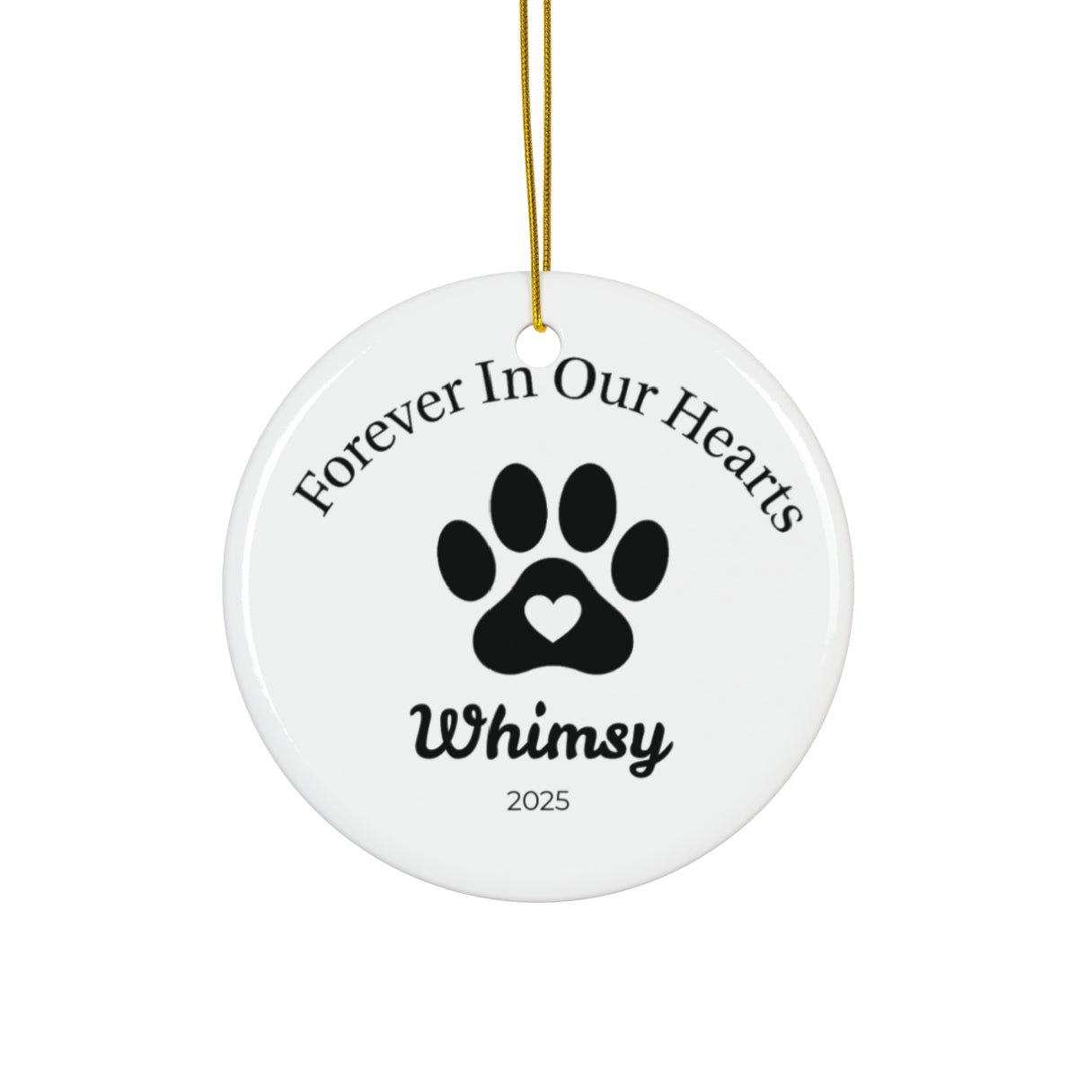 Pet Sympathy Personalized Ornament