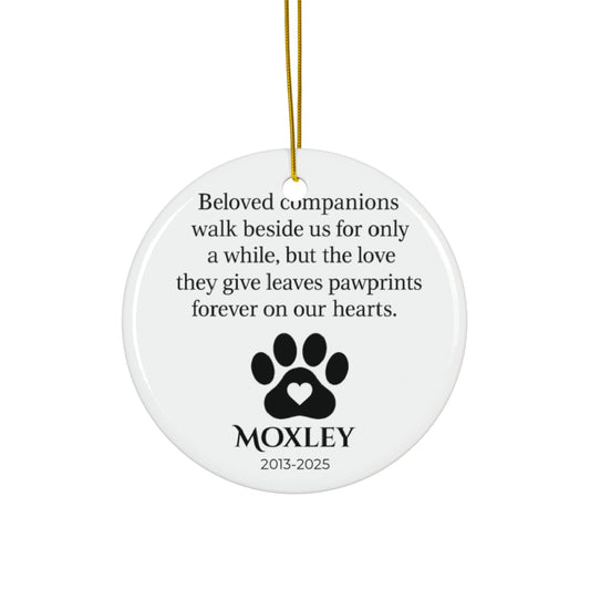 Personalized Pet Loss Tribute Ornament