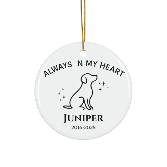 Custom Pet Loss Christmas Keepsake