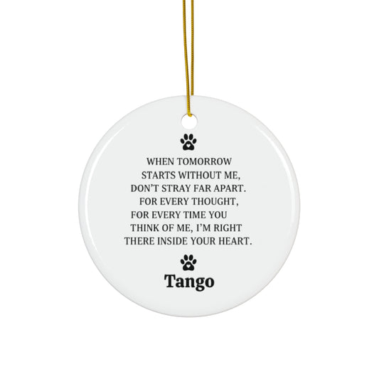 Pet Memorial Ornament for Dog Owners