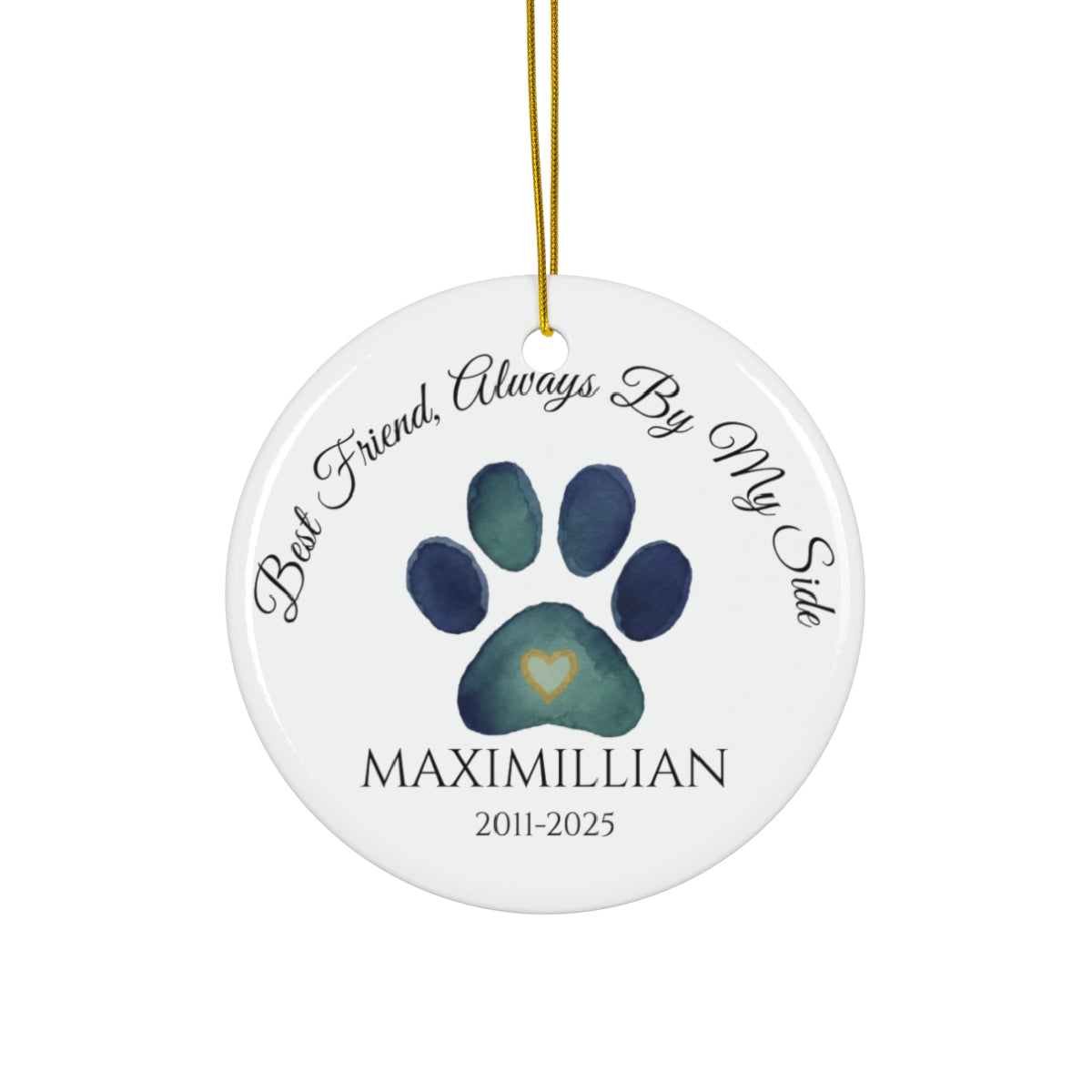 Personalized Pet Lovers Keepsake Ornament