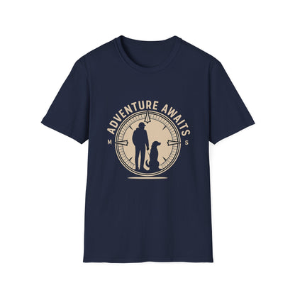 Best-selling T-shirt – My Dog Is My Compass Gift Designed For The Outdoors
