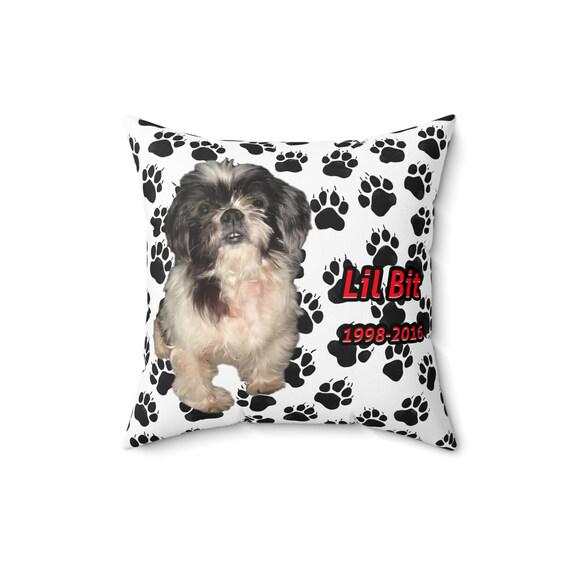 Pet Memorial Pillow, Custom Pet Sympathy Gift, Photo Pet Memory Cushion, Personalized Pet Loss Keepsake, Remembrance Pillow #2