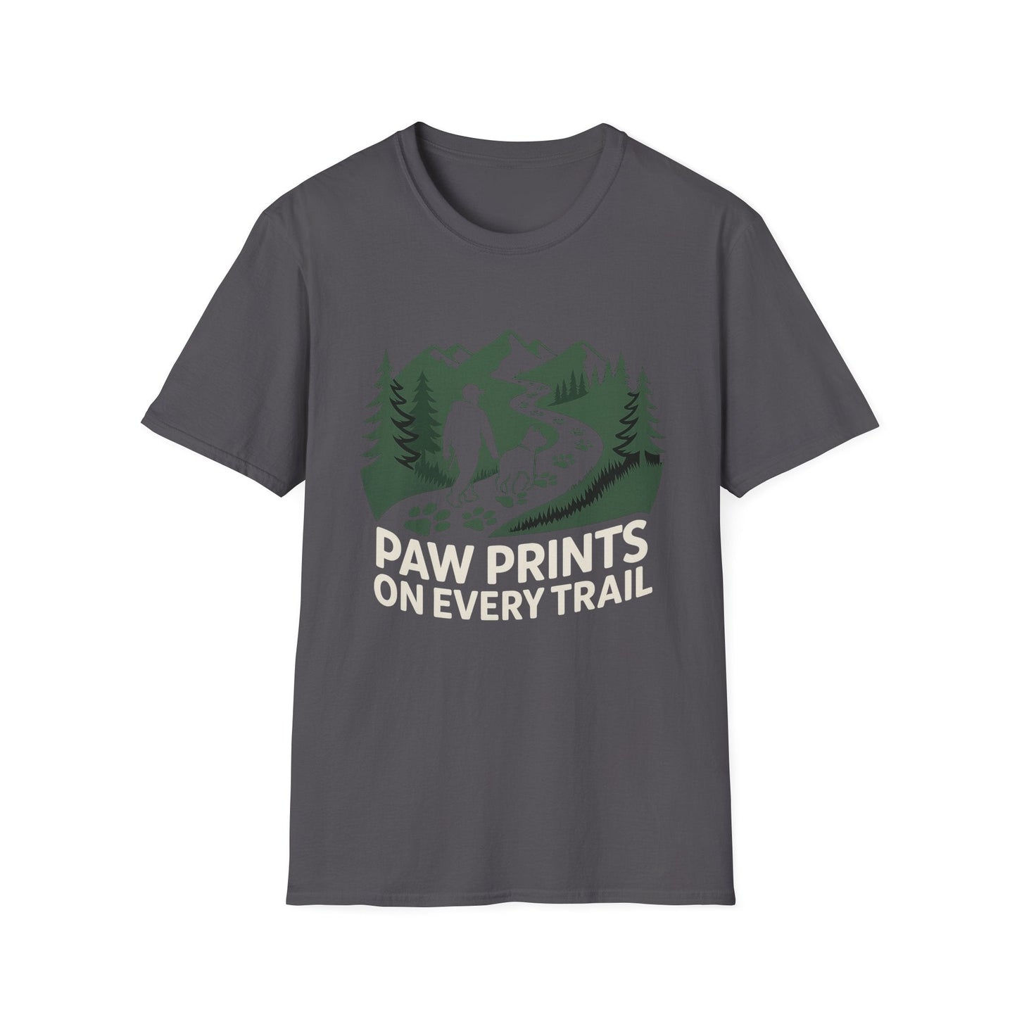 Trail-tested T-shirt – Paw Prints On Every Trail Gift Designed For The Outdoors