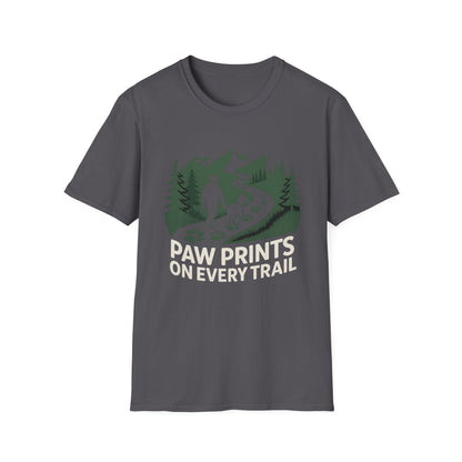 Trail-tested T-shirt – Paw Prints On Every Trail Gift Designed For The Outdoors