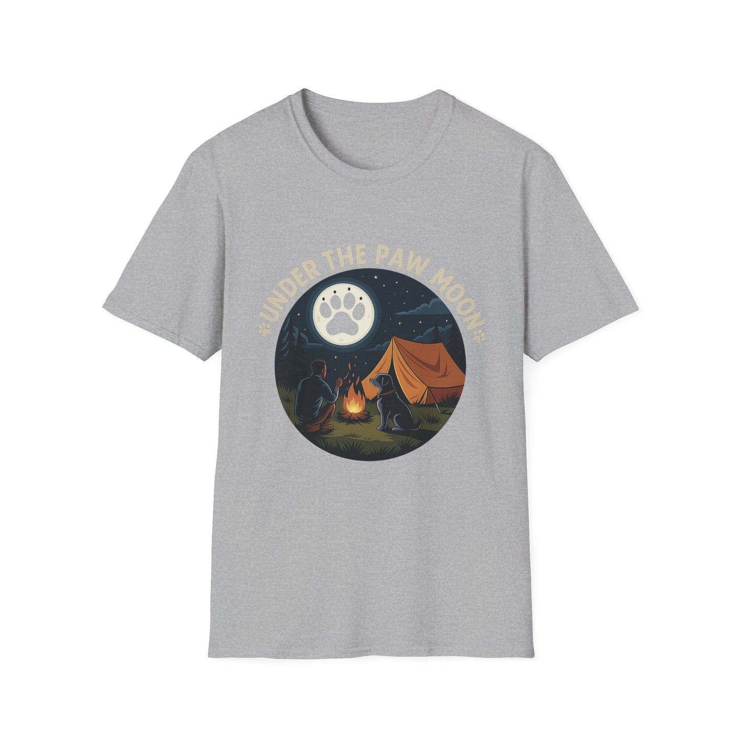 Outdoor Essential T-shirt – Under The Paw Moon Gift Designed For The Outdoors