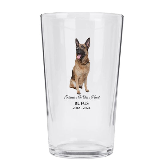 Pet Memorial Pint Glass – Personalized Tribute Gift
