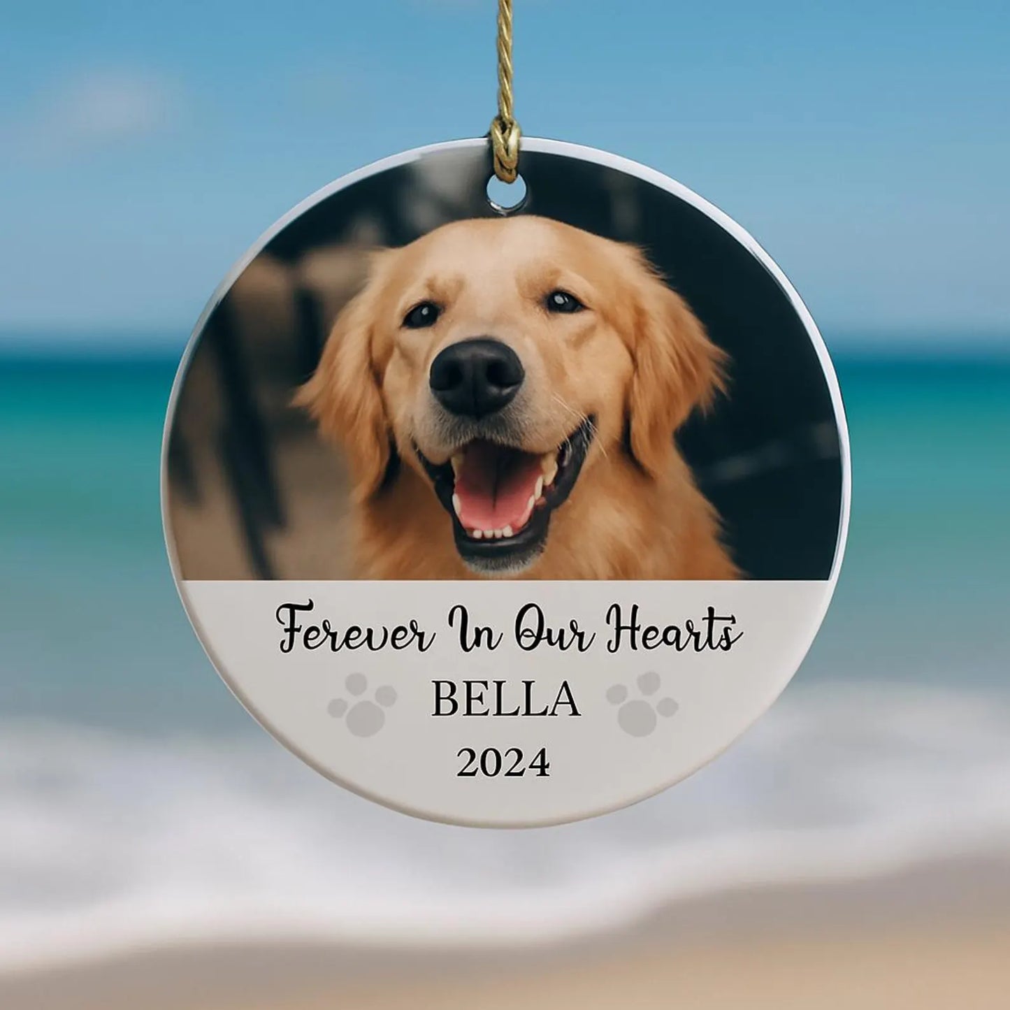 “Honor Your Pet's Memory with a Personalized Ornament That Lasts Forever