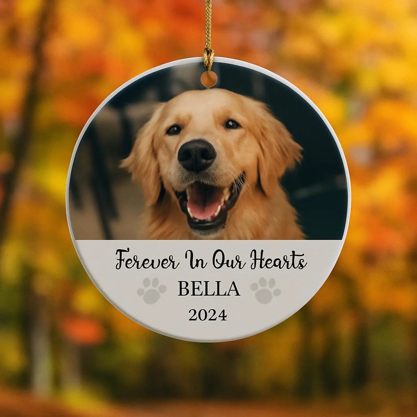 “Honor Your Pet's Memory with a Personalized Ornament That Lasts Forever