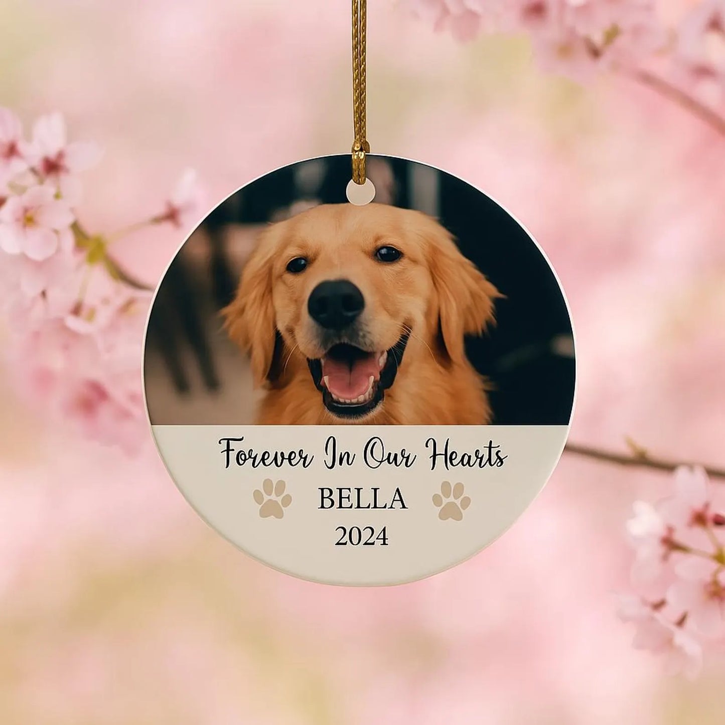“Honor Your Pet's Memory with a Personalized Ornament That Lasts Forever