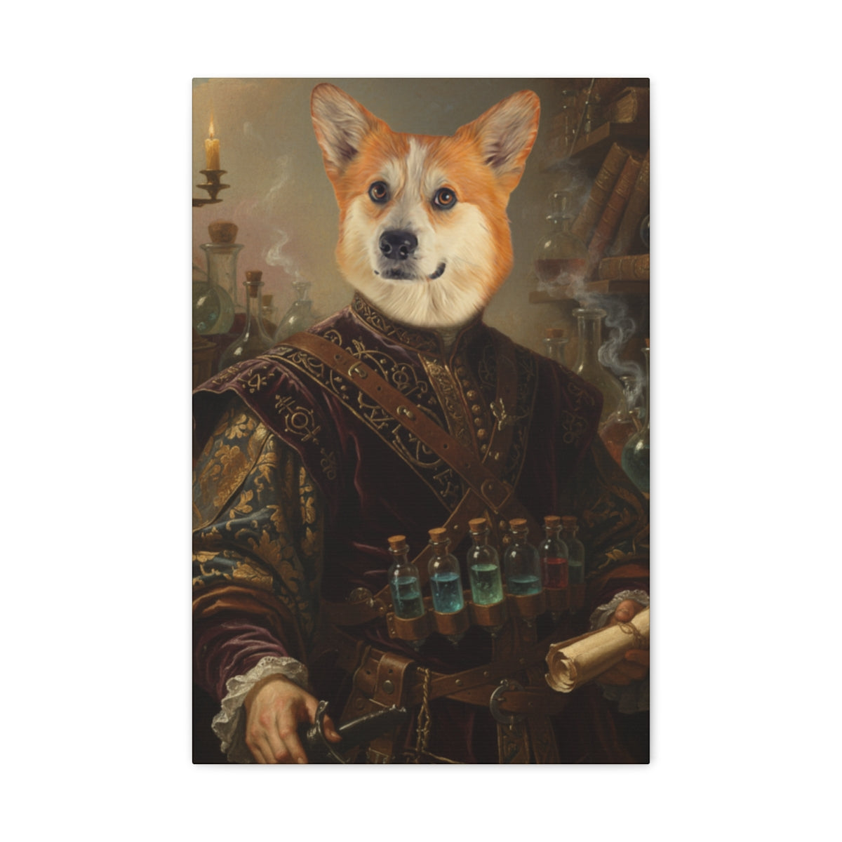 Renaissance Pet Portrait - The Alchemist