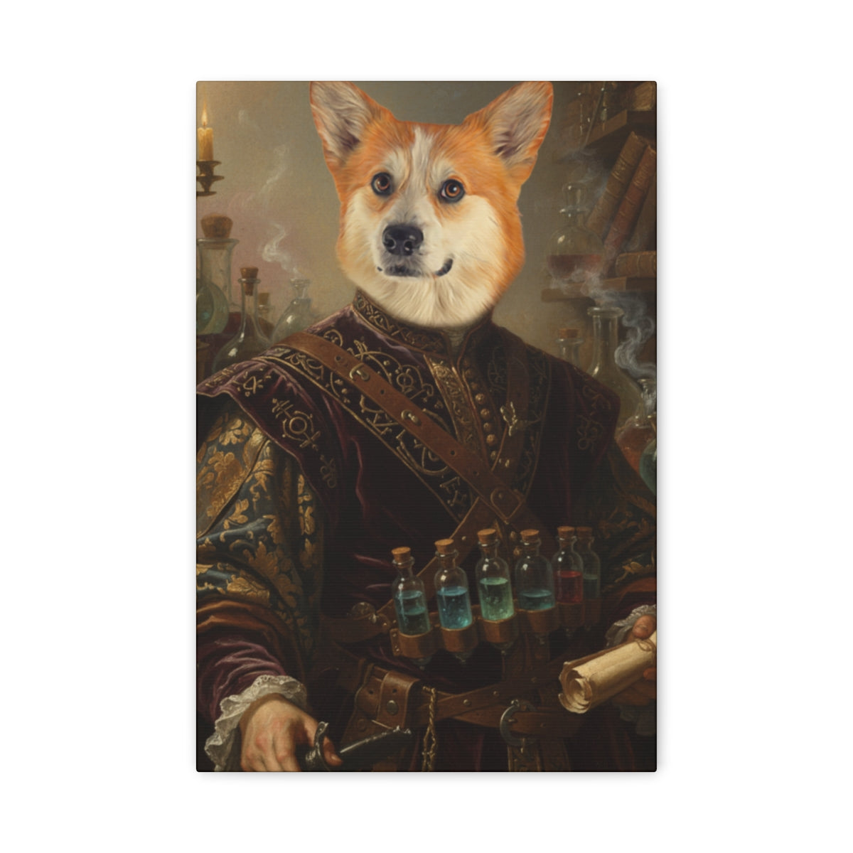 Renaissance Pet Portrait - The Alchemist