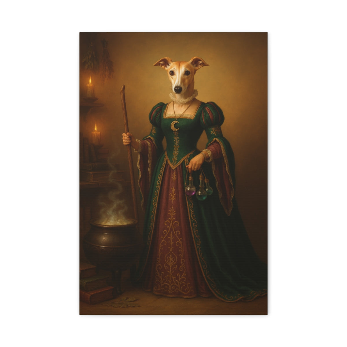 Renaissance Pet Portrait - The Witch